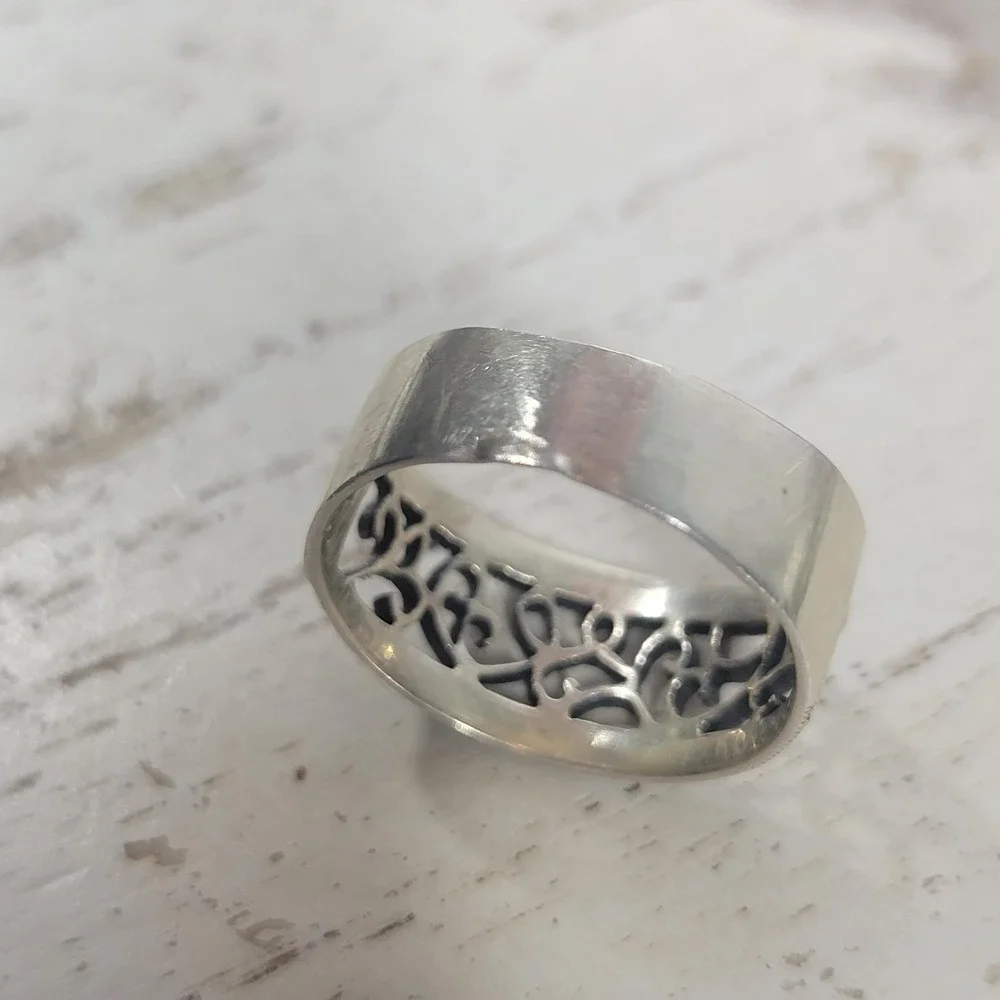 Charles‎ Winston 925 Silver Marcasite Ring Sz 9 Ornate Boho Filigree Band